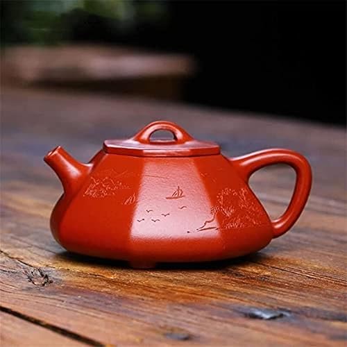 Tetera morada de arcilla mineral: juego de té Kungfu de cerámica octogonal tradicional 6