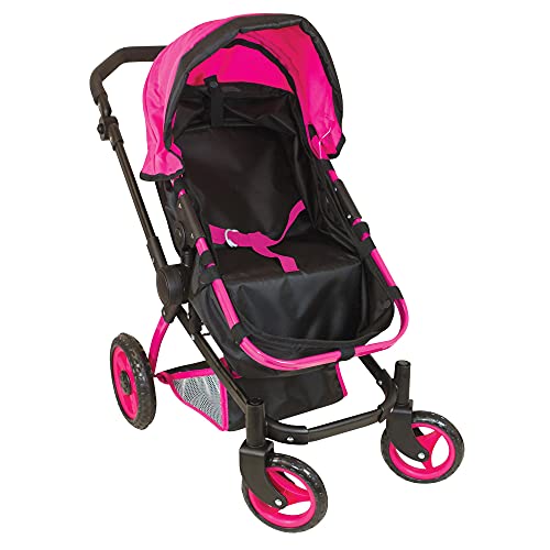 Lissi Urban Baby Doll Pram, Pink,Black Small #TOP1