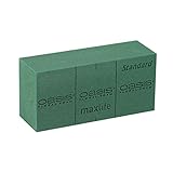 FLOWERBOX Oasis Steckschaum Qualitätssteckschaum IDEAL MaxLife Ziegel 23cm Steckmasse Steckschwamm - 10 Stück im Karton