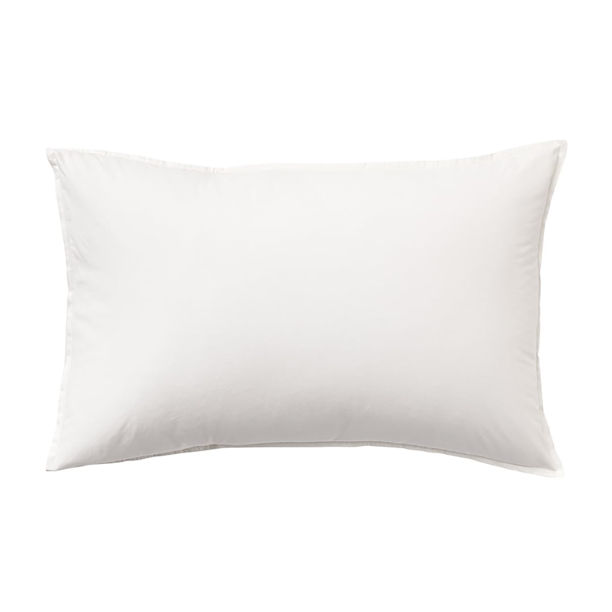 Plain Dyed Washed Cotton Percale Pillowcase 50 x 70 cm ESSIX