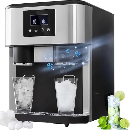 Fabricadora de Hielo Portátil 3 en 1 para Cubos y Hielo Triturado