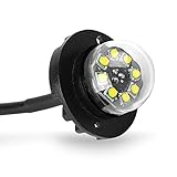 Hideaway Strobe Lights White High Power 24W 8 Chipsets Surface Mount Waterproof Hideaway Emergency Lights (White)