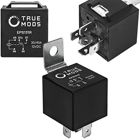 10 Pack Bosch Style 5-Pin 12V Relay Switch [SPDT] [30/40 Amp] 12 Volt Automotive Relays for Auto Fan Cars