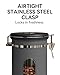 Veken Coffee Canister with Window,Airtight Stainless Steel Kitchen Food Storage Container, Date Tracker & Scoop for Grounds Coffee, Beans, Tea, Flour, Cereal,Sugar,22OZ,Grey