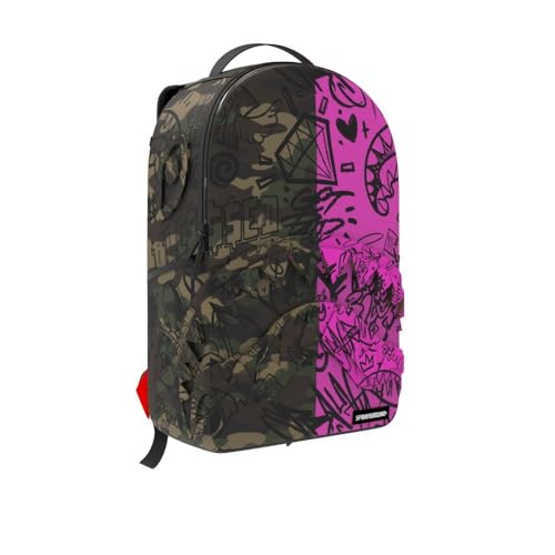 Sprayground Operation Sketch Backpack, 18x6x11.5 inches, Water-Resistant Faux Leather, Multiple Compartments, Laptop Sleeve, Ergonomic Design