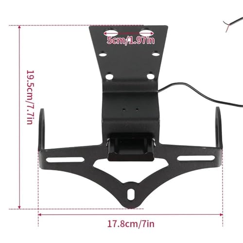 Support de plaque d'immatriculation moto pour Honda CB650F CBR650F 2014-2018 - 4
