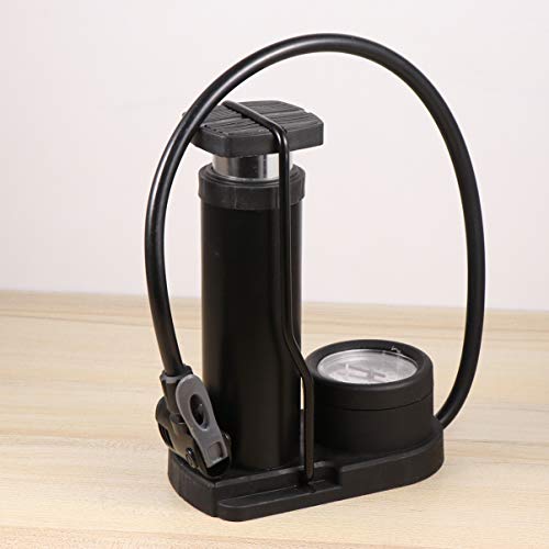 Bomba de pé BESPORTBLE com barômetro de alta pressão mini bomba de piso de pneu de bicicleta de liga