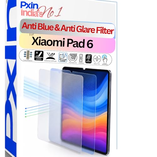 Image of Pxin Tablet Anti Bluelight and Anti Glare Screen Guard compatible with Xiaomi Pad 6 | BLUV Lightblock Tech | Scratch Proof | Prevents bluelight | Eye Protection | No Dry Eyes
