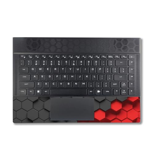 Image of MightySkins Skin Compatible with Alienware X14 R2 (2023) Full Wrap Kit - Two-Tone Hex | Protective, Durable, and Unique Vinyl Decal wrap Cover | Easy to Apply & Change Styles | Made in The USA