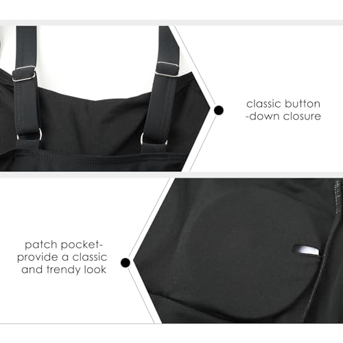 SEAFORM Women Vintage Ruched Push Up One Piece Swimsuit Tummy Control Bathing Suit Square Neck Swimwear High-Waisted Monokini4