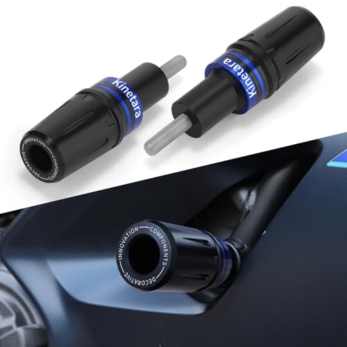 Kinetara Cadre de Moto Anti-Collision Protection contre les Chutes Slider Crash Compatible avec YZF-R7 YZF R7 R 7 Accessoires Toutes Années (Kinetara-Black-2)