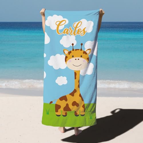 Variante de ZPUBLI+ toallas personalizadas Jirafa 2 30×50 infantil