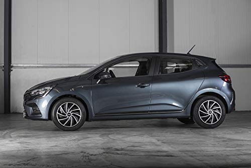 WRC 007598 4 Radkappen 15 Zoll, Radzierblende Turbo Bicolor Grau und Schwarz