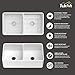 TUKTUK Farmhouse Sink 33 x 18 Inch 50/50 Fireclay Apron Front Farm House White Kitchen Sink Double Bowl Undermount Reversible Heavy Duty Porcelain Kitchen Basin with Modern Accessory Kit