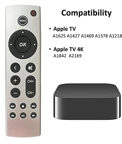 Universal Replacement Remote for Apple TV 4K/ Gen 1 2 3 4/ HD A2843 A2737 A2169 A1842 A1625 A1427 A1469 A1378 A1218, No Voice Command Included - Image 5