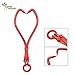 Skidding Tongs 32-inch Log Grabber with Ring for Connecting with Chain Logging Tools for Forestry, Timber, and Firewood by Earth Worth (Red)