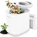 Electric Composter for Kitchen, 3.5L Smart Compost Bin with LED Display, Indoor Outdoor/Odorless/Low Noise/Auto-Cleaning, Countertop Food Waste Composting Machine