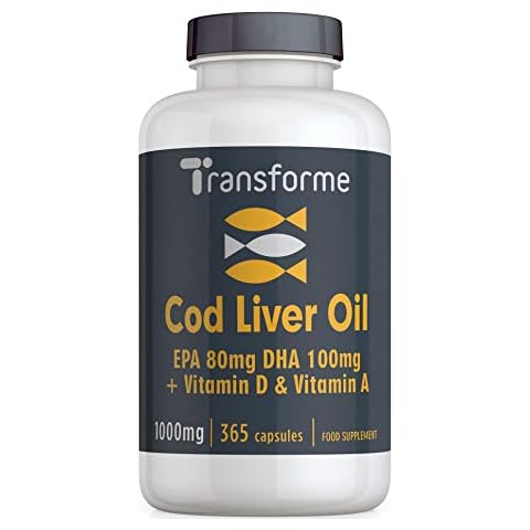 Transforme Cod Liver Oil 1000mg Capsules Cover