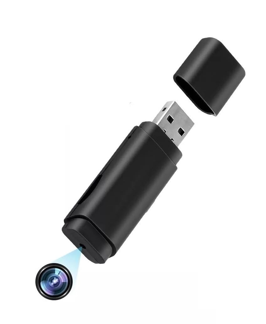 FREDI HD PLUS U Disk Non WiFi Camera | USB Hidden Camera Mini Camera for Home | 4 Hours Continuous Video Recording | Perfect Mini Security Camera for Home and Office
