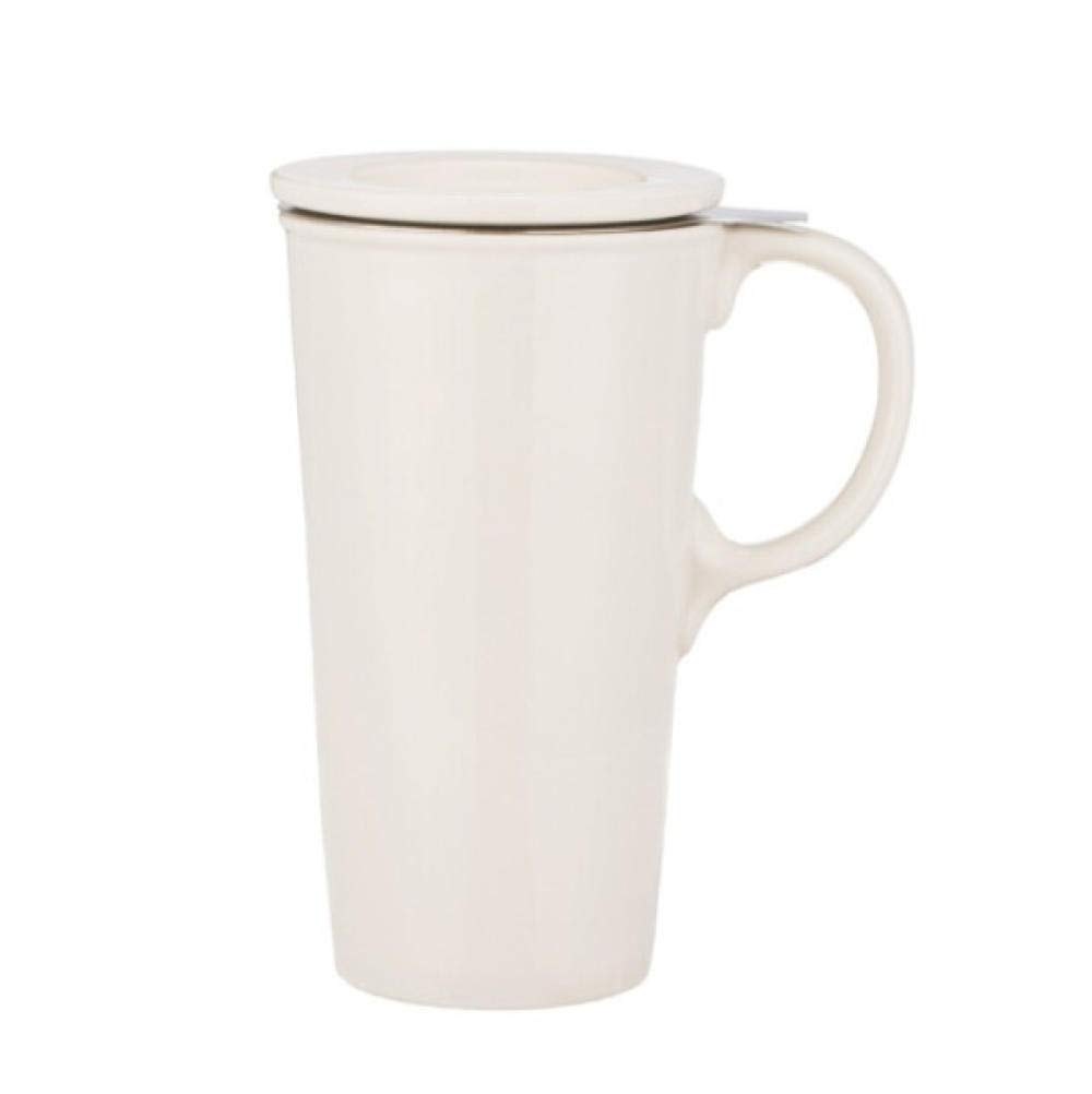 Tazze Tazza di vetro di vino con coperchio Casa Ufficio Tazza di ceramica in acciaio inossidabile Perdita di tè Semplice Tazza di tè Tazza