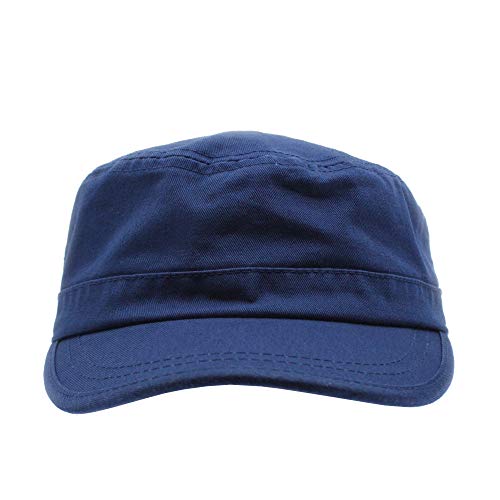 Image of The Vintage Year Heavy Stitching Washed Cotton Cadet Hat - Durable Military Baseball Cap for Men & Women, Outdoor Casual Wear
