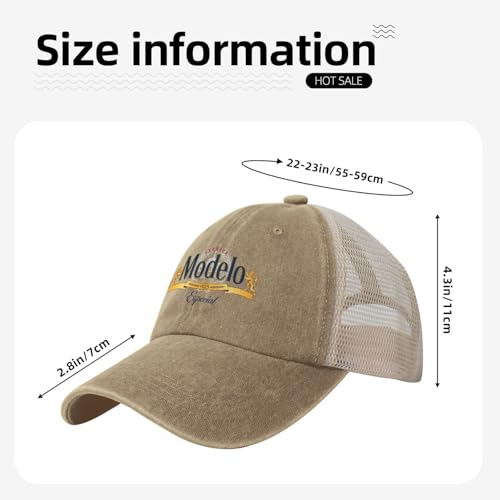 Modelo Beer Cowboy Mesh Baseball Cap miniatura 6