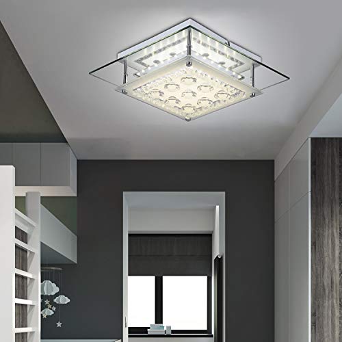 Preisvergleich Produktbild LED Deckenleuchte Moderne Stil Quadratische Mini Deckenleuchte für Wohnzimmer Küche Büro Schlafzimmer Esszimmer Flur 30cm 1320lm 4000K Tageslicht Weiß