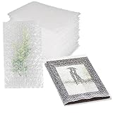 50Pcs 6 × 10 inch Clear Bubble Out Bags Pouches, Wrap Cushioning Packaging Bags Shockproof Foam Bags