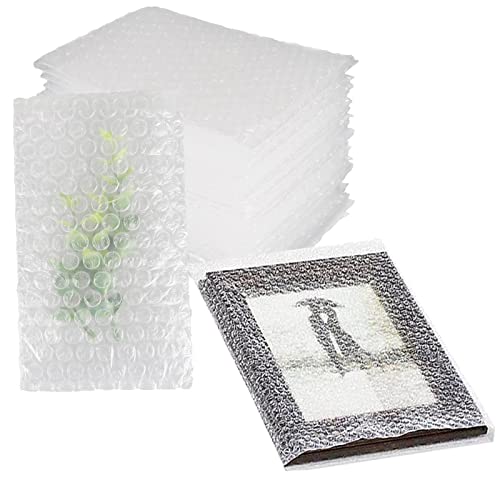 50Pcs 6 × 10 Inch Clear Bubble Out Bags Pouches, Wrap Cushioning Packaging Bags Shockproof Foam Bags For Shipping,Storage And Moving #TOP6