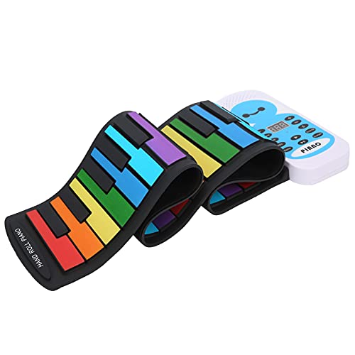Piano enroulable portable, 49 touches, son surround stéréo 4D, clavier souple pour la maison - Les Beatles, Paul McCartney, John Lennon, RIngo Starr, George Harrison Piano enroulable portable, 49 touches, son surround stéréo 4D, clavier souple pour la maison