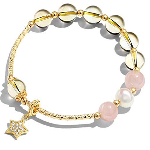 Cadeau d'anniversaire secret un bracelet en plaqué or 14K et citrine pour copines
