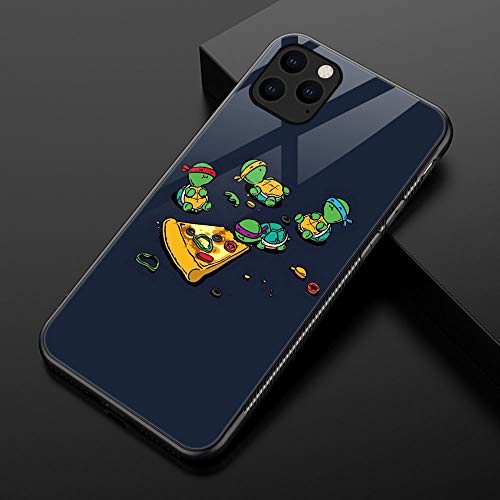 Iphone 11 Case,Anime Turtle 288 Pattern Design Iphone 11 Cases, Tempered Glass Back + Soft Silicone Tpu Shock Absorption Bumper Protective Case Compatible For Iphone 11 #TOP1