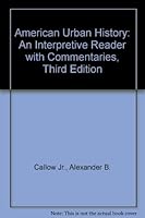 American Urban History an Interpretive Reader with Commentaries B014PX9NH8 Book Cover