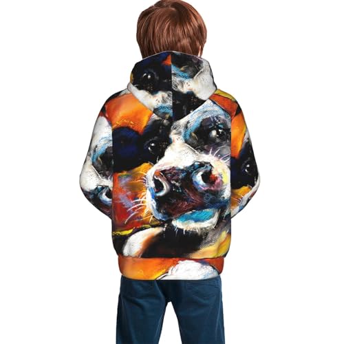 Cows Cattles Kid Hoodies Boys Sweatshirts Girls Pullover with Pocket4