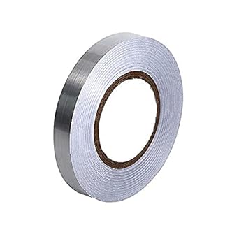 PUHBRHY 50 m Home Tile Sticker Waterproof Gap Sealing Tape Strip Adhesive Tile Decoration Floor Tape for Floor and Wall(1cm x 50m) Silver