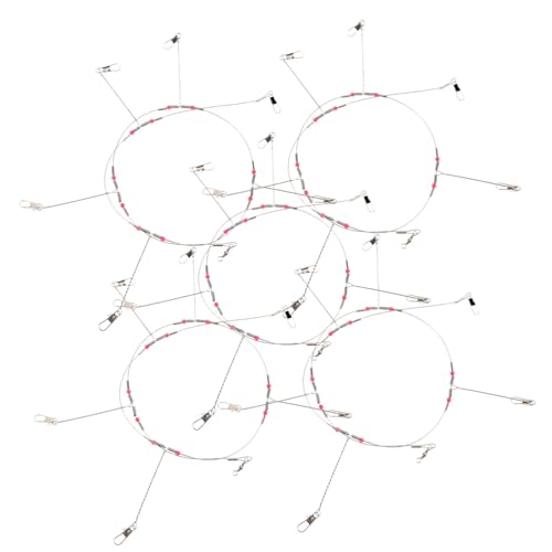 Kit de aparejos para pesca ibasenice en acero inoxidable miniatura 3