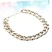 Abaodam Metal Pet Necklace Golden Chain Stylish Pendant Jewelry for Small Dogs and Cats for Parties Photos and Pet Costumes Golden