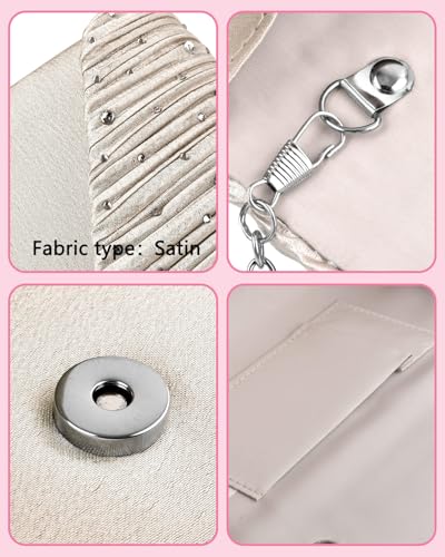 Image of TINDTOP Evening Clutch Purses for Women Handbags for Formal Wedding Party Cocktail Prom Crossbody Shoulder Envelope Bag | for Formal Wedding