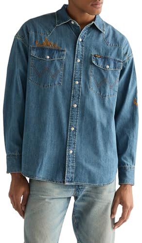 Wrangler Western Shirt Homme idéale pour un look casual denim