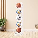 Newsones ボールスタンド ボール収納 収納ラック ボール整理 サッカー バスケ バレー 室内玄関用 5段白
