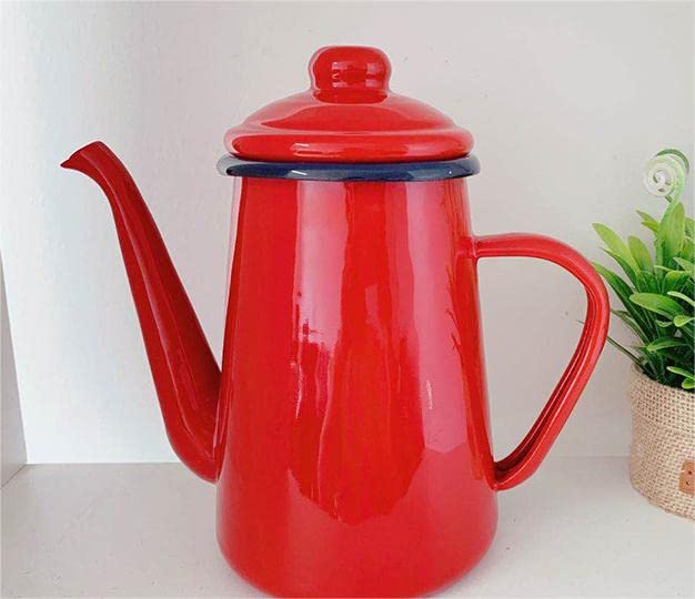 Amazon｜増粘ホーローポット ホーロー 1.1L コーヒーポット ホーロー