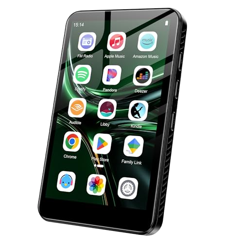 Image of SWOFY MP3 Player with Bluetooth and WiFi,32GB MP3 MP4 Player 4.0 Inch Touchscreen,Android 13 OS Music Player with Spotify,Pandora, Audible, Amazon Music, Play Store, FM Radio