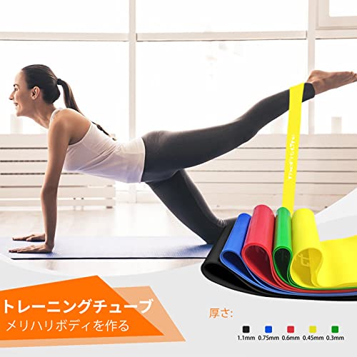 TheFitLife トレーニングチューブ 筋トレチューブ フィット