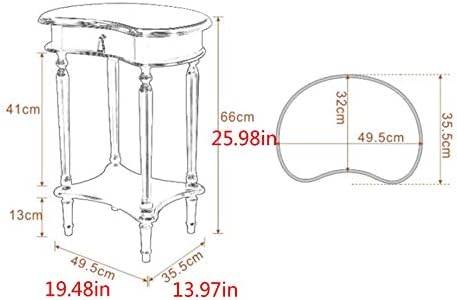 Telephone Table, American Carved Side Table,Shelves with Drawers,Telephone Living Room Side Table,European Style Retro Flower Pot Decoration Table (