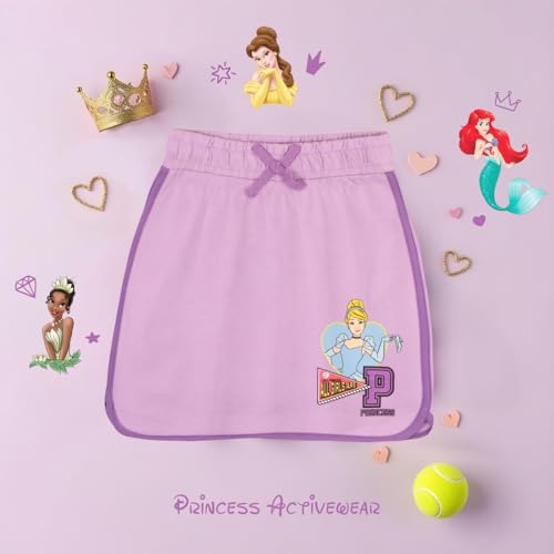 Image of Disney Princess, Lilo and Stitch, Minnie Mouse, Moana and Frozen Girls 2-Piece Sets - Short Sleeve T-Shirt and Skort for Kids