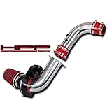 High Performance Parts Cold Air Intake Kit & Red Filter Combo Compatible for Ford 1994-1998 Mustang...