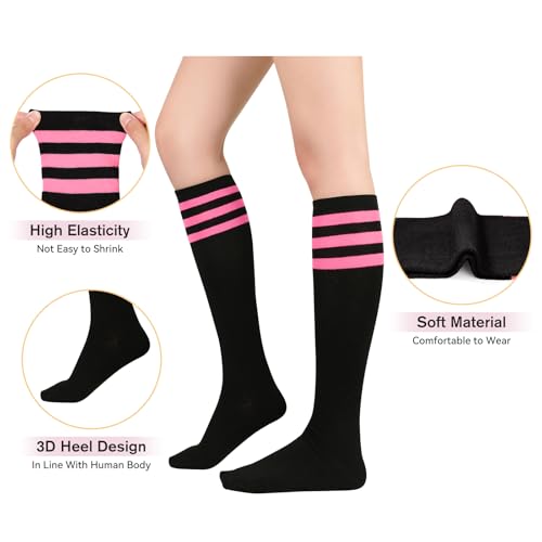 Image of American Trends Women's Knee High & Thigh High Socks - Warm, Striped, Cosplay & Athletic Socks