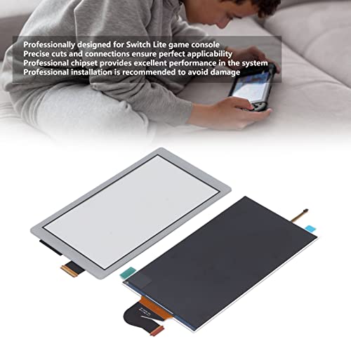 Composant disque tactile LCD Lite gris blanc écran de remplacement de console portable