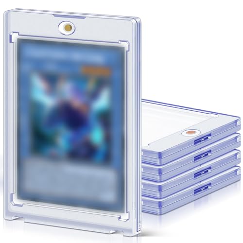 Image of PATPAT 5 pcs Card Holders for Trading Cards, 35 pt Hard Cards Sleeves Case fit for MTG Cards, Standard Cards, Sports Cards, Baseball Cards Toploaders