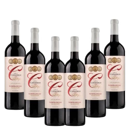 Cañaveras 1889 - Vino Tinto Tempranillo - Vino de la Tierra de Castilla- 6 botellas x 750 ml